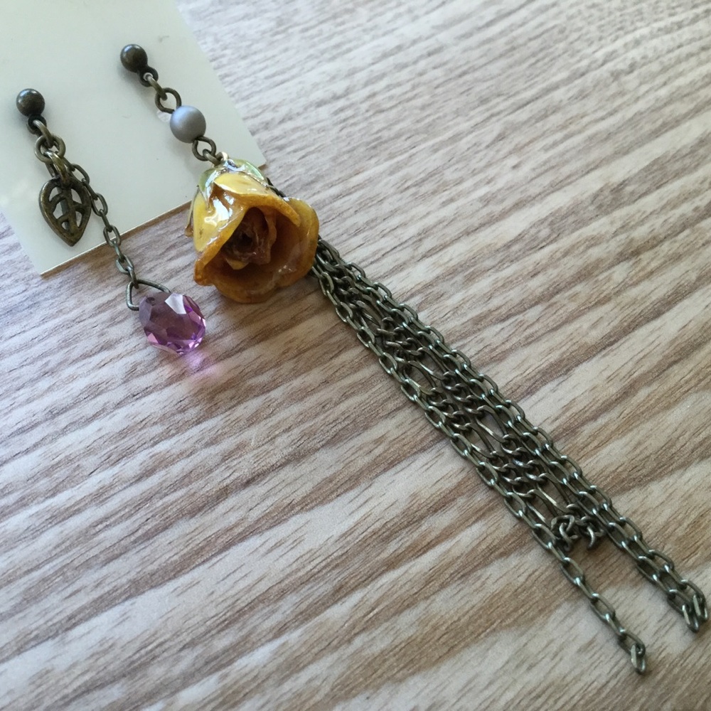 Rose earrings - Picture 3 of 3